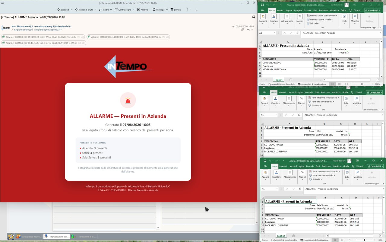 Email allarme